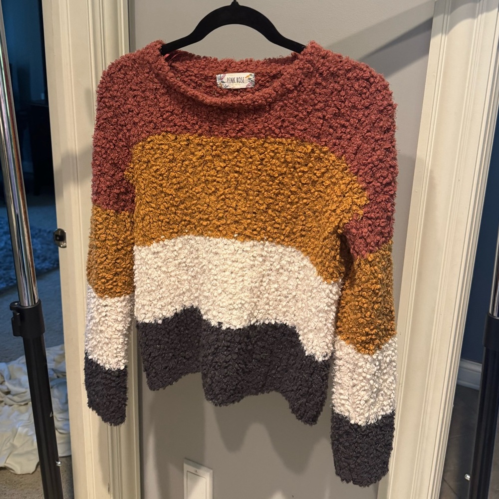 Women's Multicolor Textured Sweater